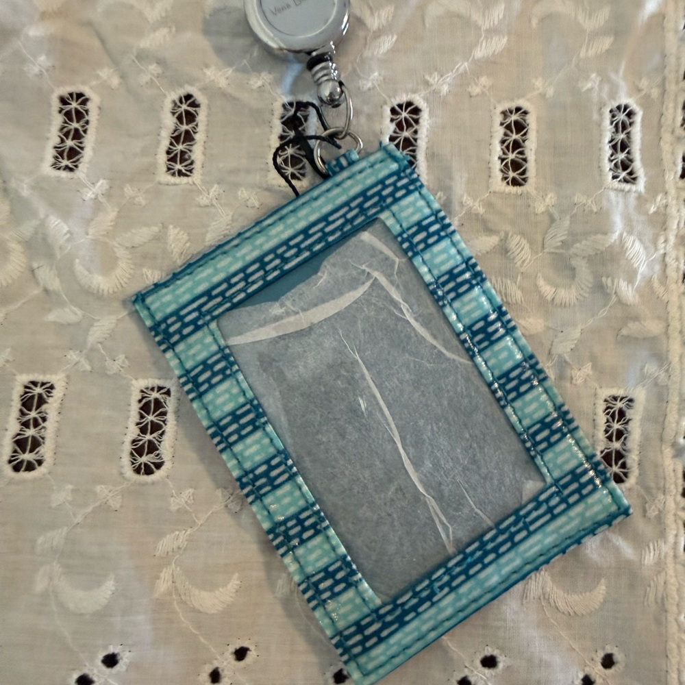 Vera Bradley Blue Patterned ID Holder